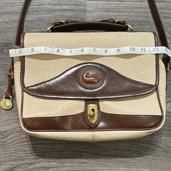 Vintage Dooney & Bourke All Weather Raw Leather
Carrier Shoulder Bag Crossbody - Picture 6 of 17